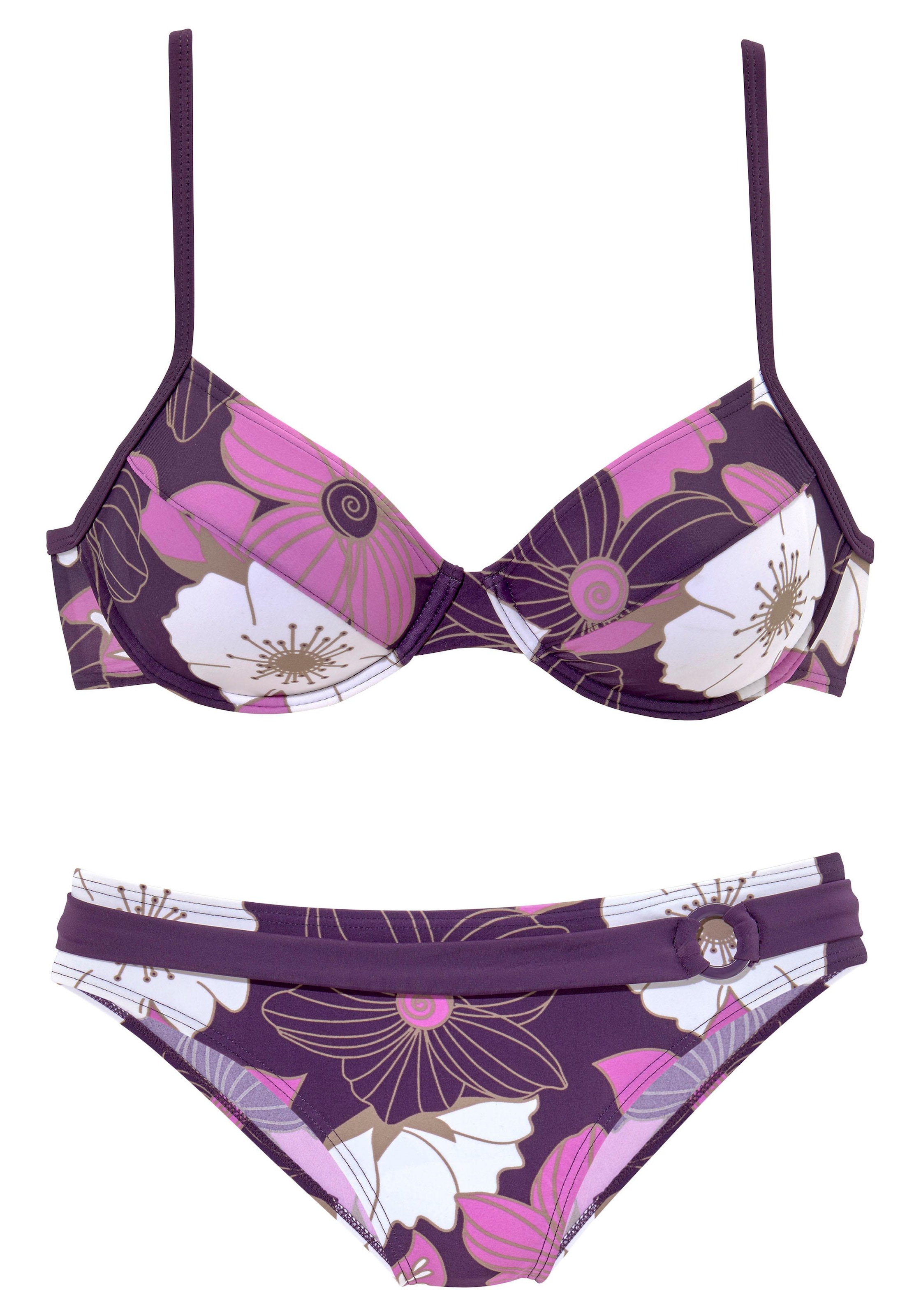 Lascana B Gel Bikini Mit Blumenprint Shoppen Imwalking De