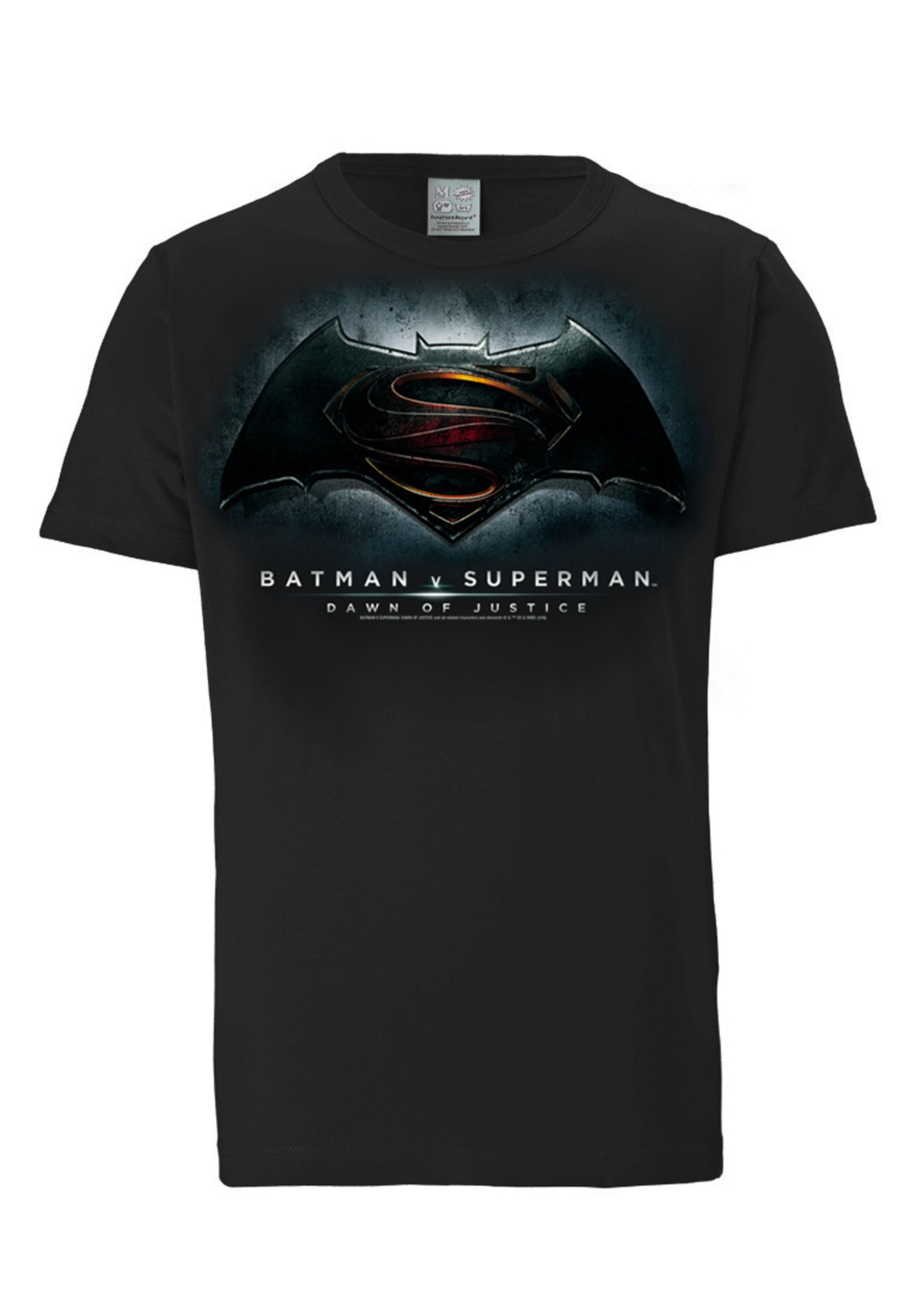 LOGOSHIRT T-Shirt »Batman v Superman - großem Superhelden-Print | I\'m walking Justice«, kaufen mit