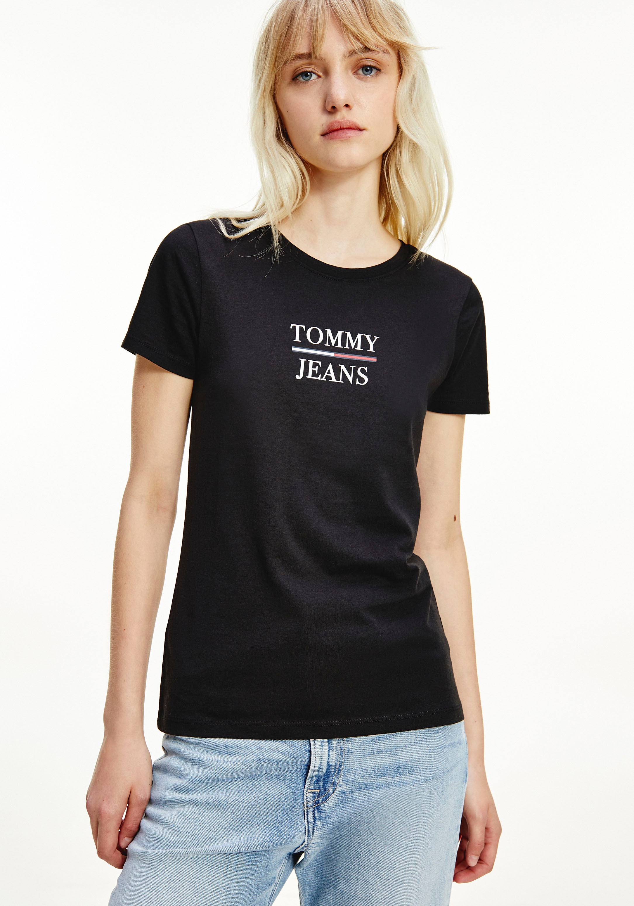 Tommy Jeans T-Shirt »TJW 2PACK Skinny ESS TOMMY T SS«, (Packung, 2er-Pack)  online kaufen | I'm walking