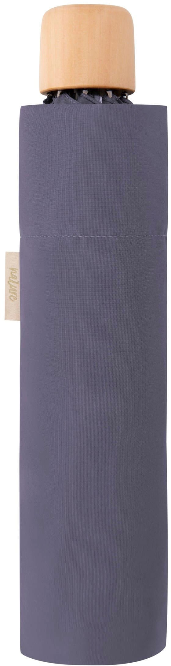 doppler® Taschenregenschirm Mini uni, kaufen Griff mit weltweit purple«, - »nature Material aus online Wald walking FSC®- I\'m recyceltem perfect schützt | aus