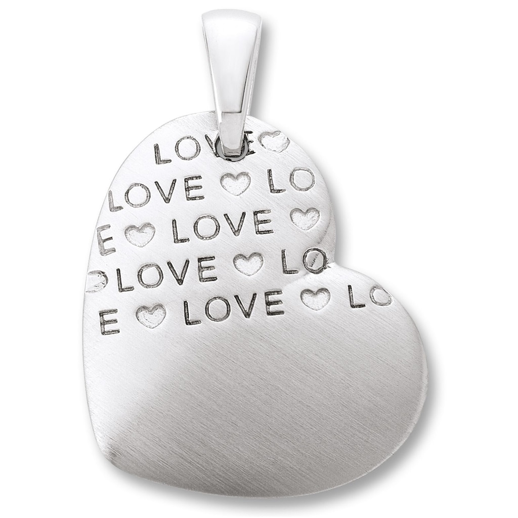 ONE ELEMENT Kette mit Anhänger Herz Herz Anhänger aus 925 Silber Schmuckset - Set mit verstellbarer Halskette
