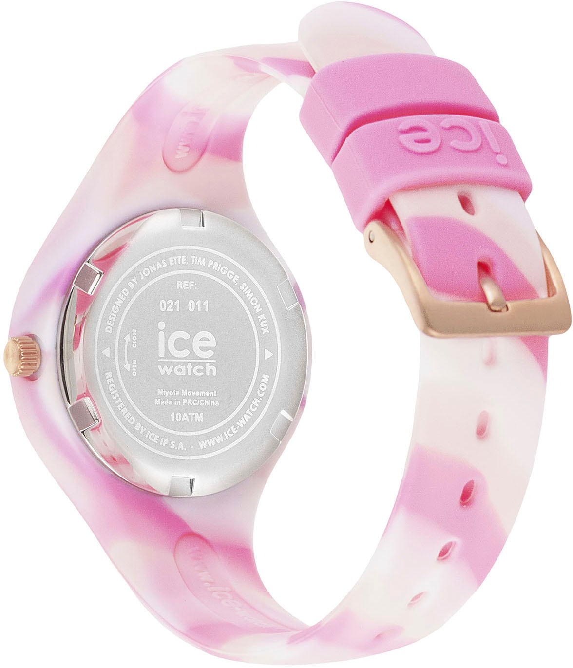 ice-watch Quarzuhr »ICE tie and dye - Pink shades - Extra-Small - 3H,  021011«, ideal auch als Geschenk im Onlineshop | I\'m walking