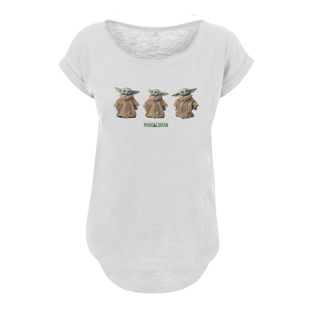 F4NT4STIC T-Shirt »Star Wars The Mandalorian Baby Yoda - Premium Fan Merch«,  Damen,Premium Merch,Lang,Longshirt,Bedruckt kaufen | I\'m walking