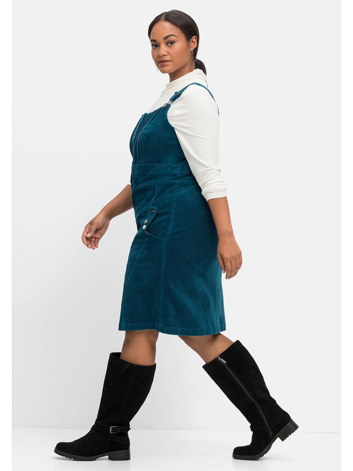 sheego by Joe Browns Trägerkleid »Große Größen«, aus Cord, mit Druckknöpfen  und Taschen kaufen | I\'m walking