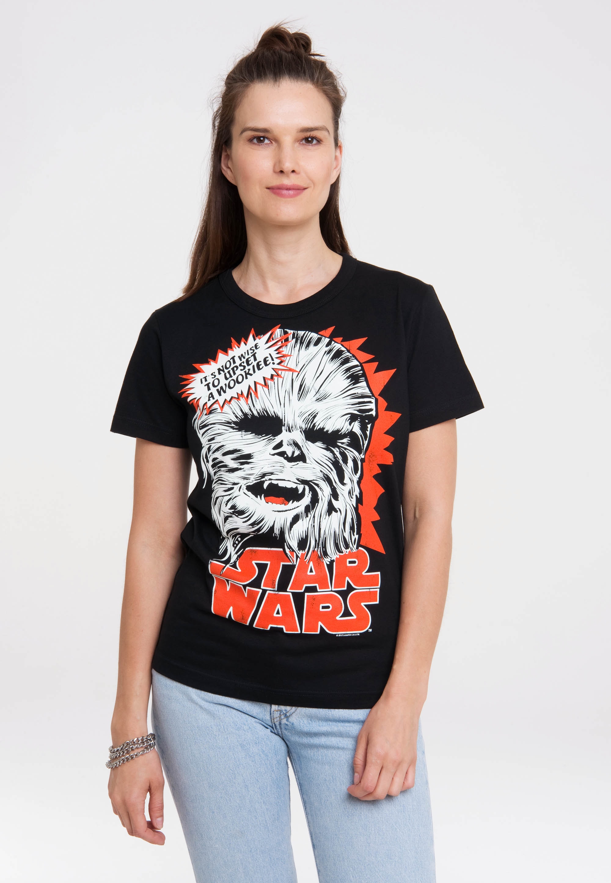 I\'m mit LOGOSHIRT Print »Star Chewbacca«, walking Wars lizenziertem kaufen | - T-Shirt