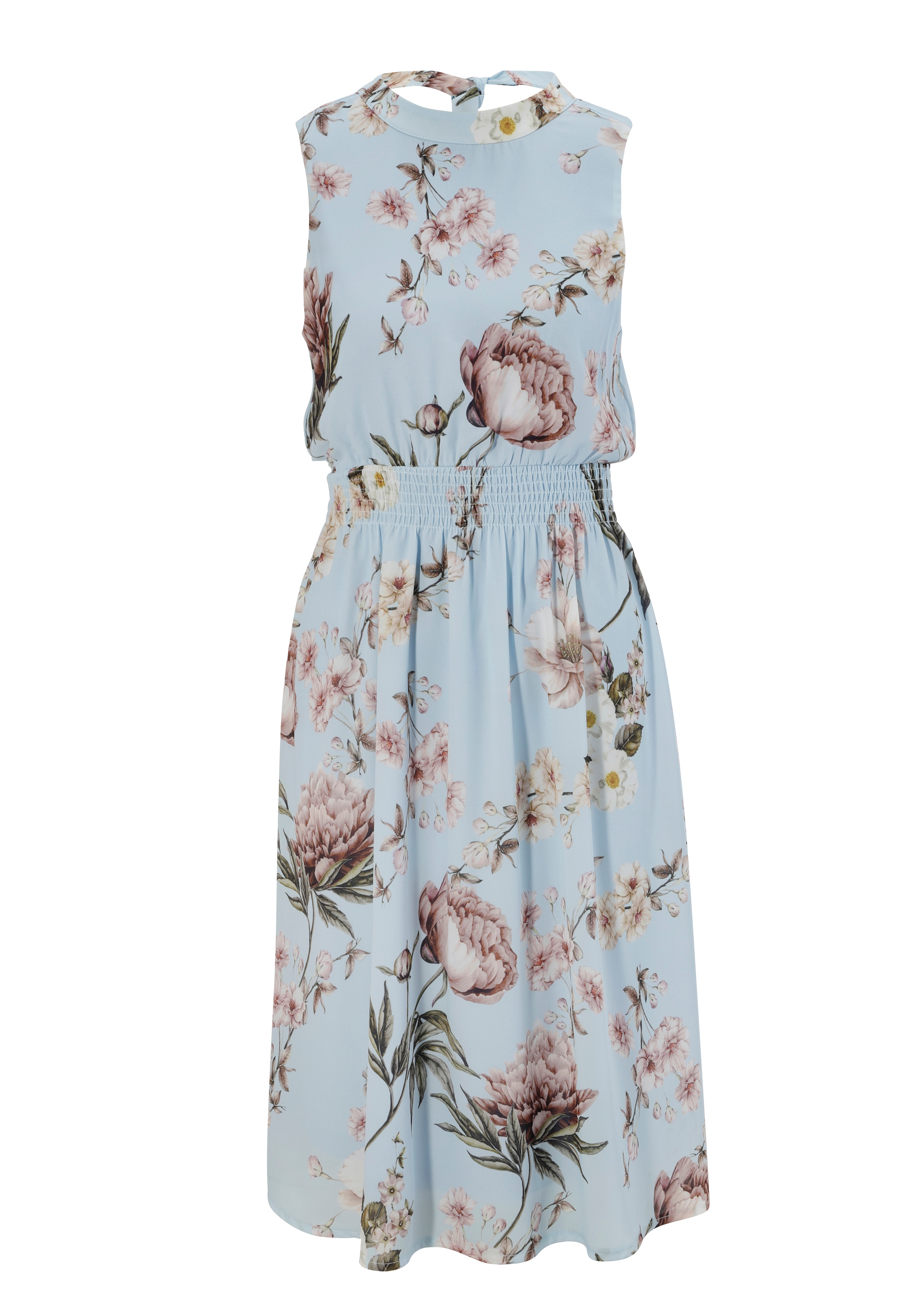 aniston casual -  Sommerkleid, mit romantischen, pastellfarben Blumen bedruckt - NEUE KOLLEKTION