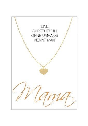 HERZ-KARTE Silberkette »Mama«, gelbvergoldet mit Herz 925/- Sterlingsilber kaufen