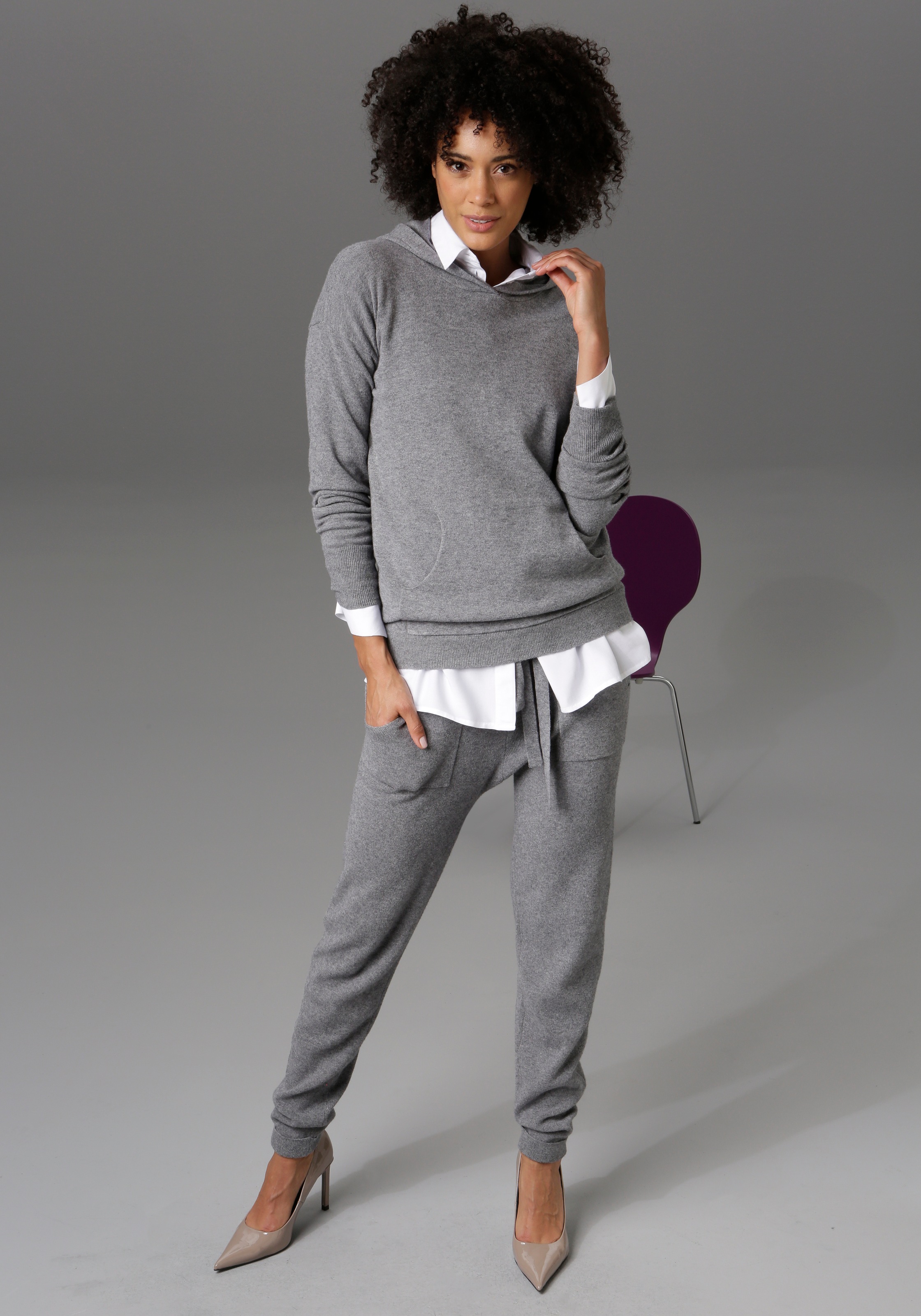 Aniston CASUAL Strickhose, mit 2 aufgesetzten Taschen kaufen | I\'m walking | Komforthosen