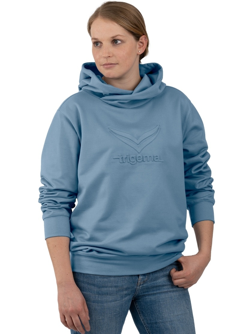 I\'m mit Trigema Kapuzensweatshirt großem | Kapuzenpullover 3D-Motiv« walking »TRIGEMA