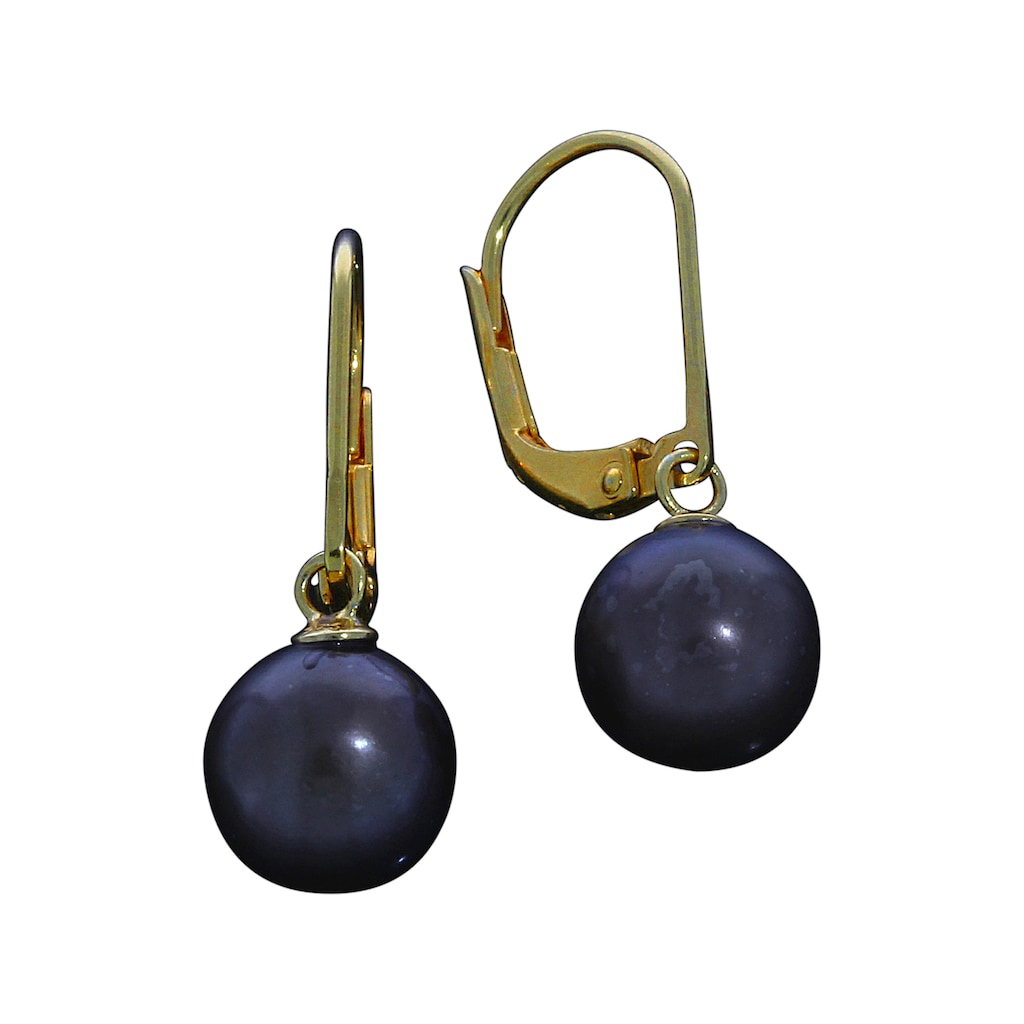 Vivance Paar Ohrhänger 925/- Sterling Silber vergoldet Perlen
