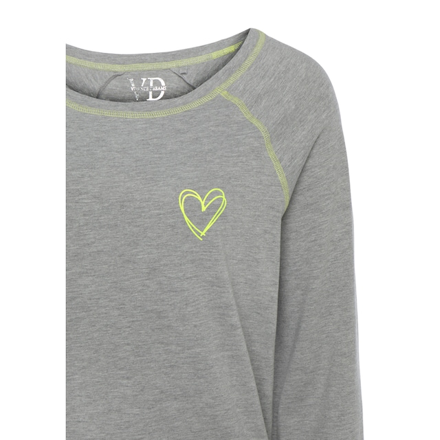 Vivance Dreams Nachthemd, (1 tlg.), mit dekorativen Flatlock-Nähten in  Neonfarben & Wäsche auf Rechnung bestellen