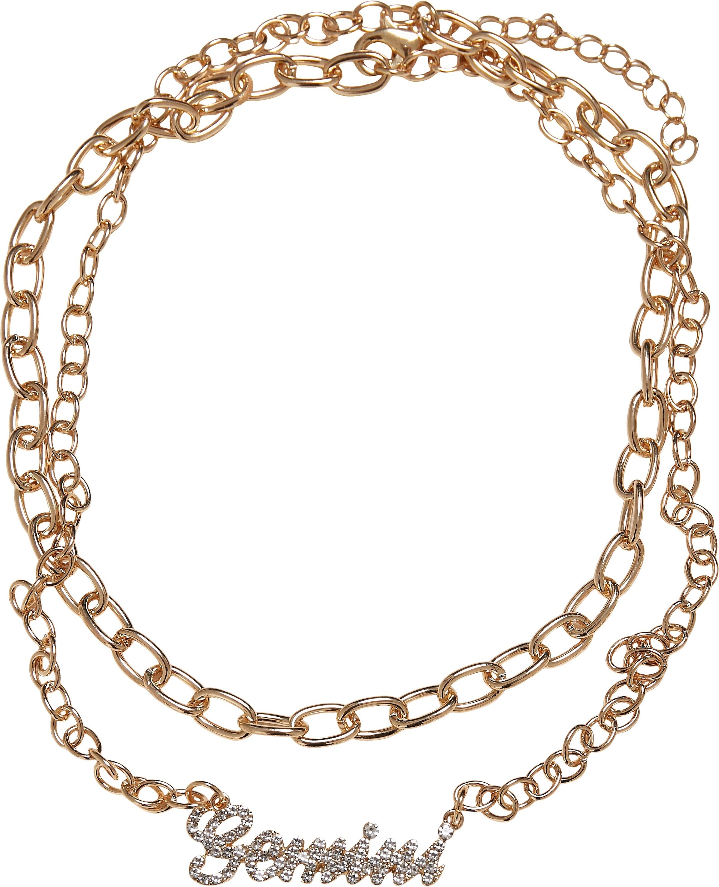 »Accessoires CLASSICS im URBAN Onlineshop I\'m walking Diamond | Necklace« Edelstahlkette Zodiac Golden