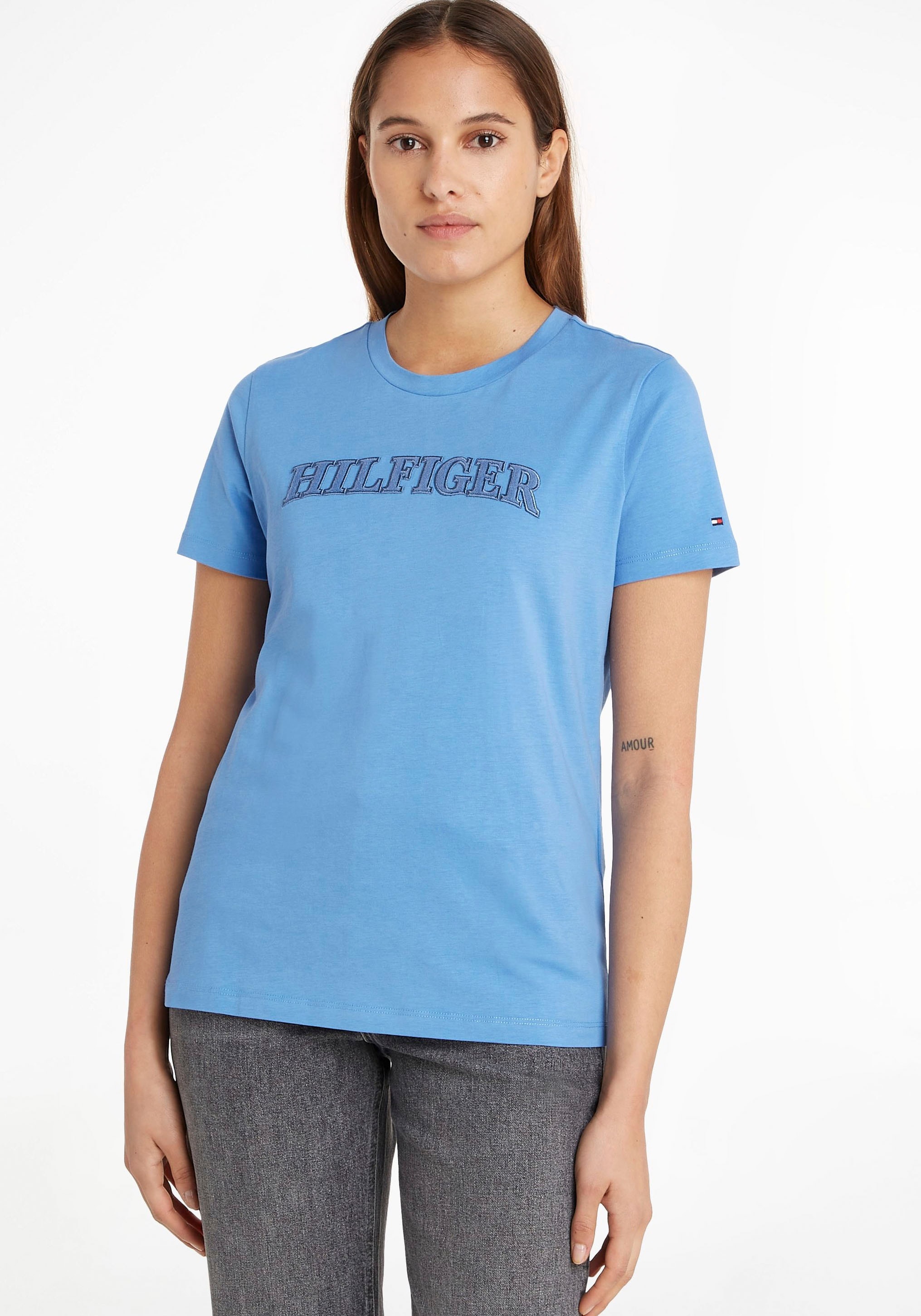 Tommy Hilfiger T-Shirt »REG TONAL HILFIGER C-NK SS«, mit Tommy Hilfiger  Markenlabel online | T-Shirts
