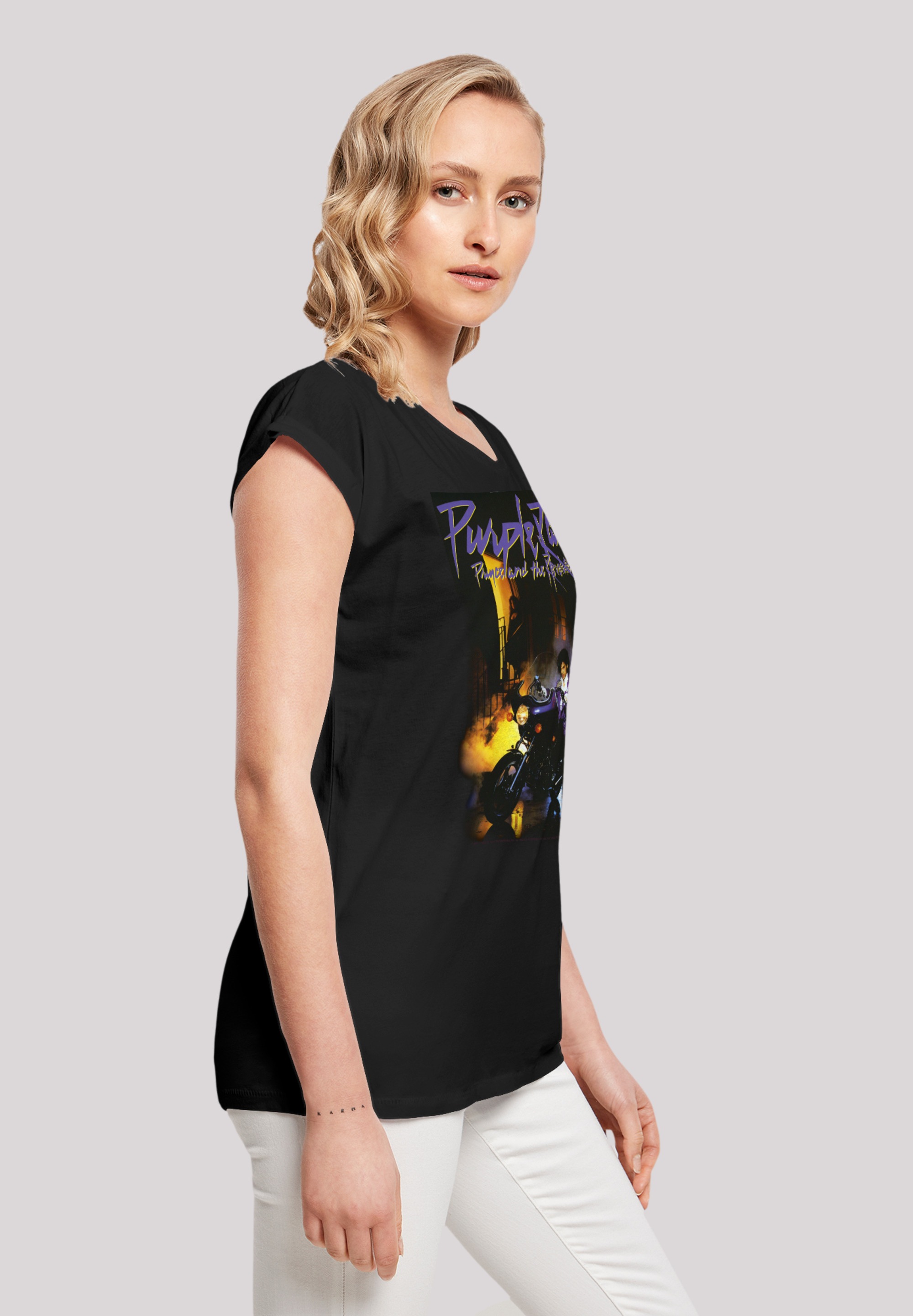F4NT4STIC T-Shirt »Prince Rock-Musik, walking I\'m online Qualität, Band Premium Musik kaufen Rain«, | Purple