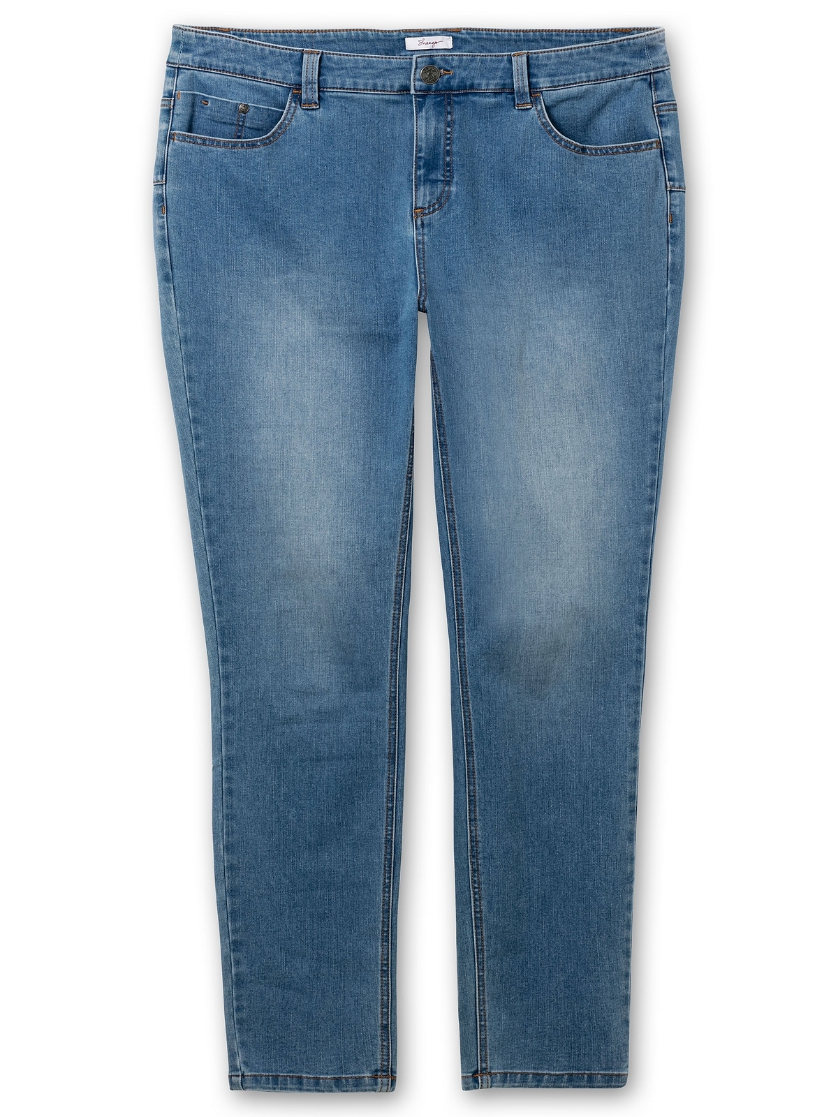 Sheego Stretch-Jeans »Große Größen«, Beine mehr schmale shoppen und für sehr Bauch