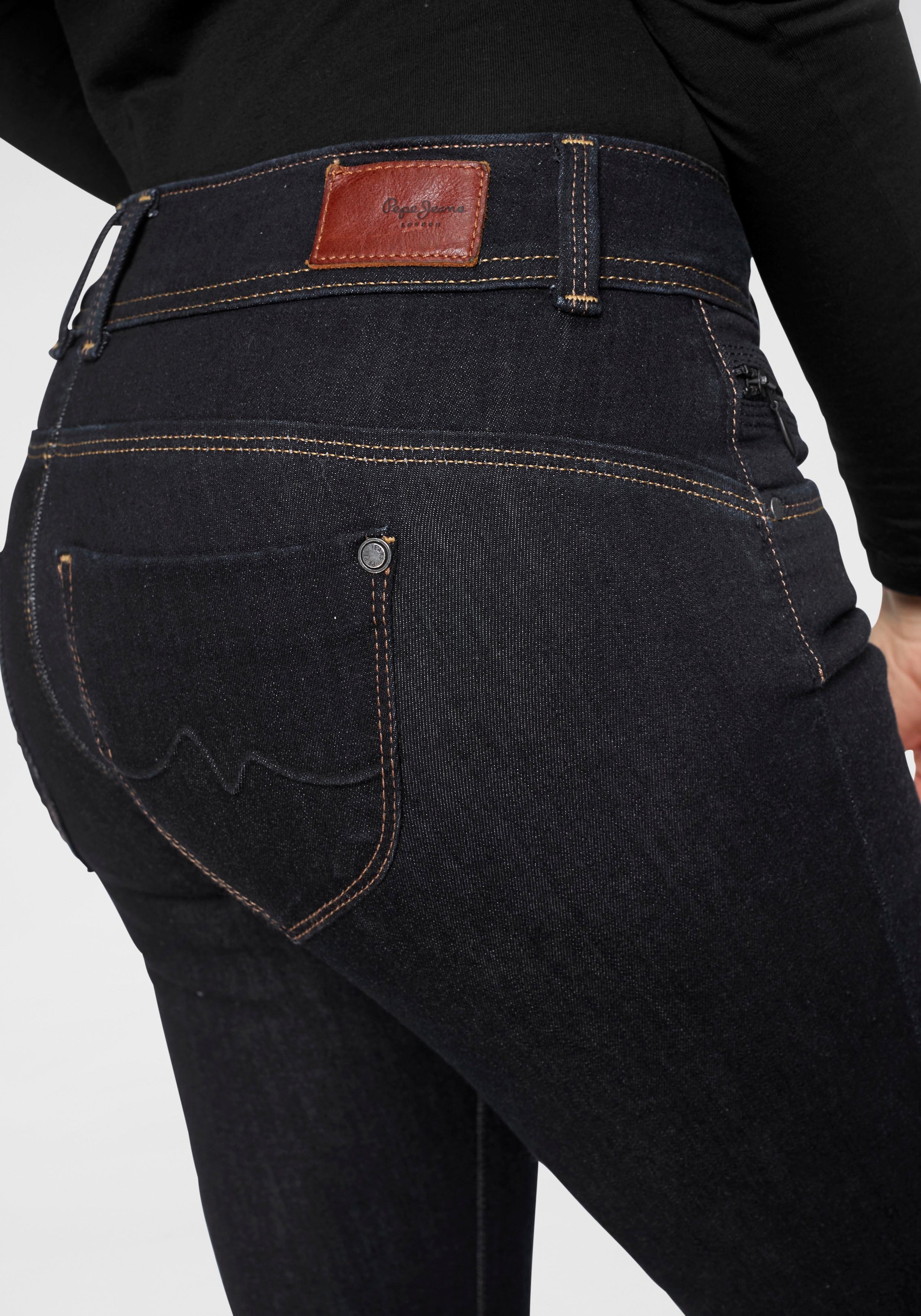 Pepe Jeans Slim-fit-Jeans »NEW BROOKE«, online mit | Reißverschlusstasche I\'m 1-Knopf und walking Bund