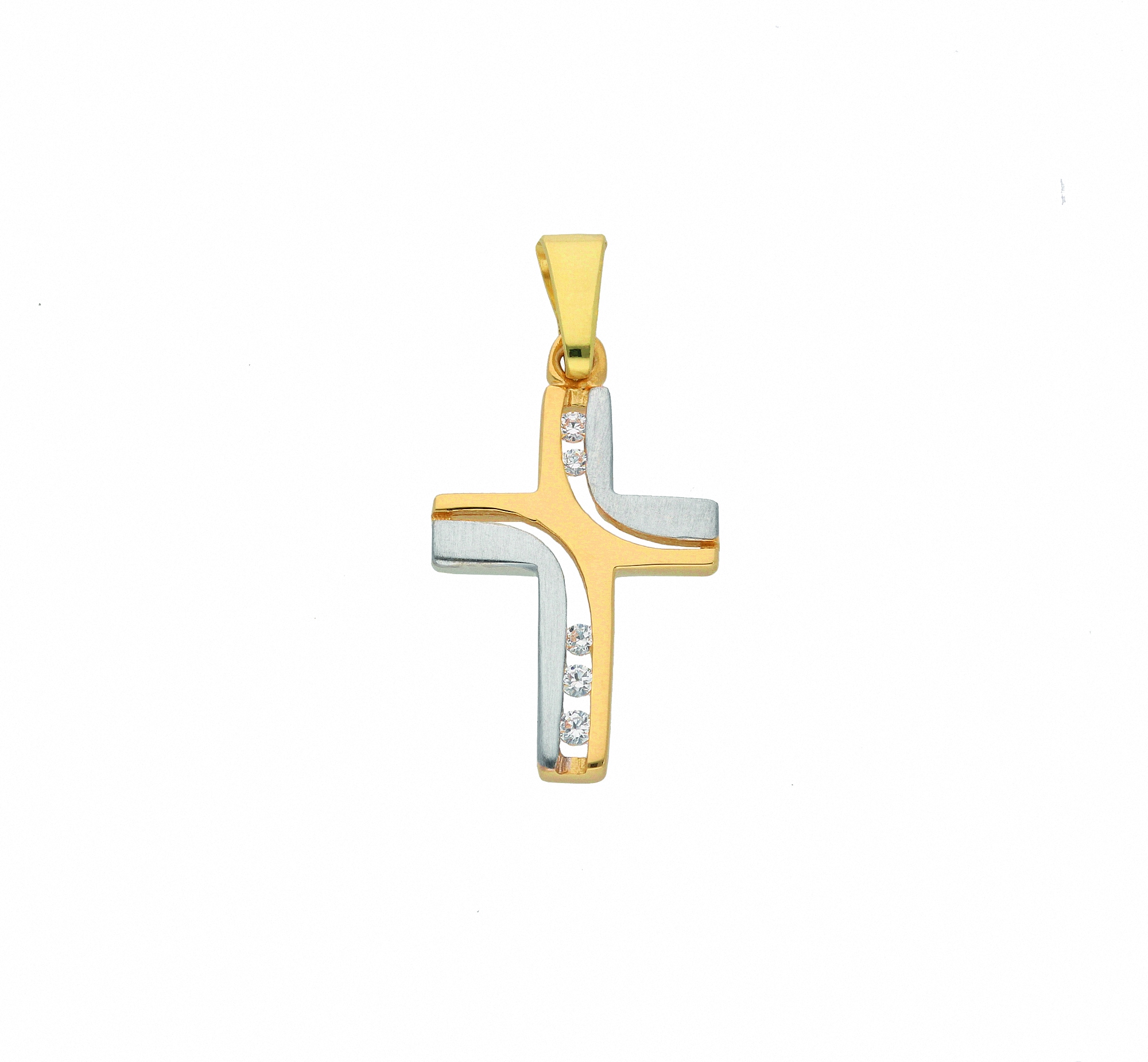 Adelia´s Kette ohne Anhänger »585 Gold Kreuz Anhänger mit Zirkonia«,  Schmuckset - Set mit Halskette bestellen | I\'m walking