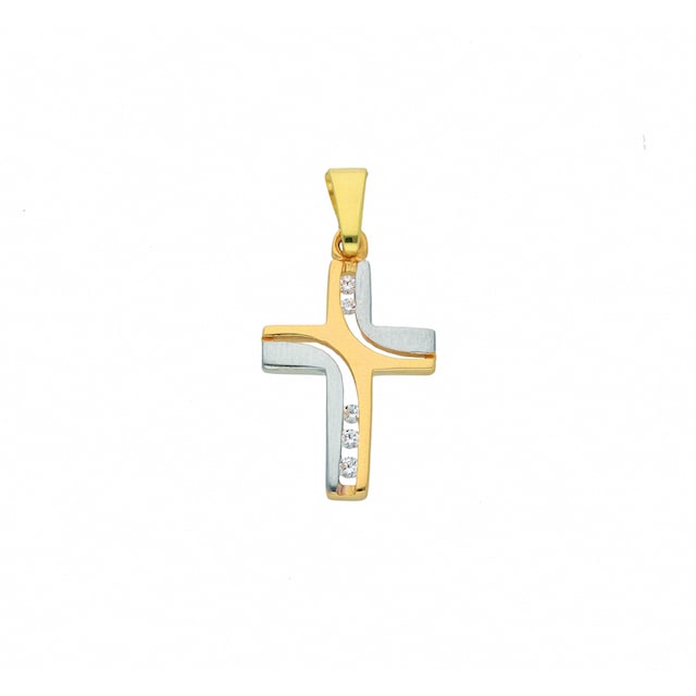 Gold | Kreuz Adelia´s I\'m Anhänger - »585 bestellen mit mit Set walking Kette Zirkonia«, Halskette Schmuckset Anhänger ohne