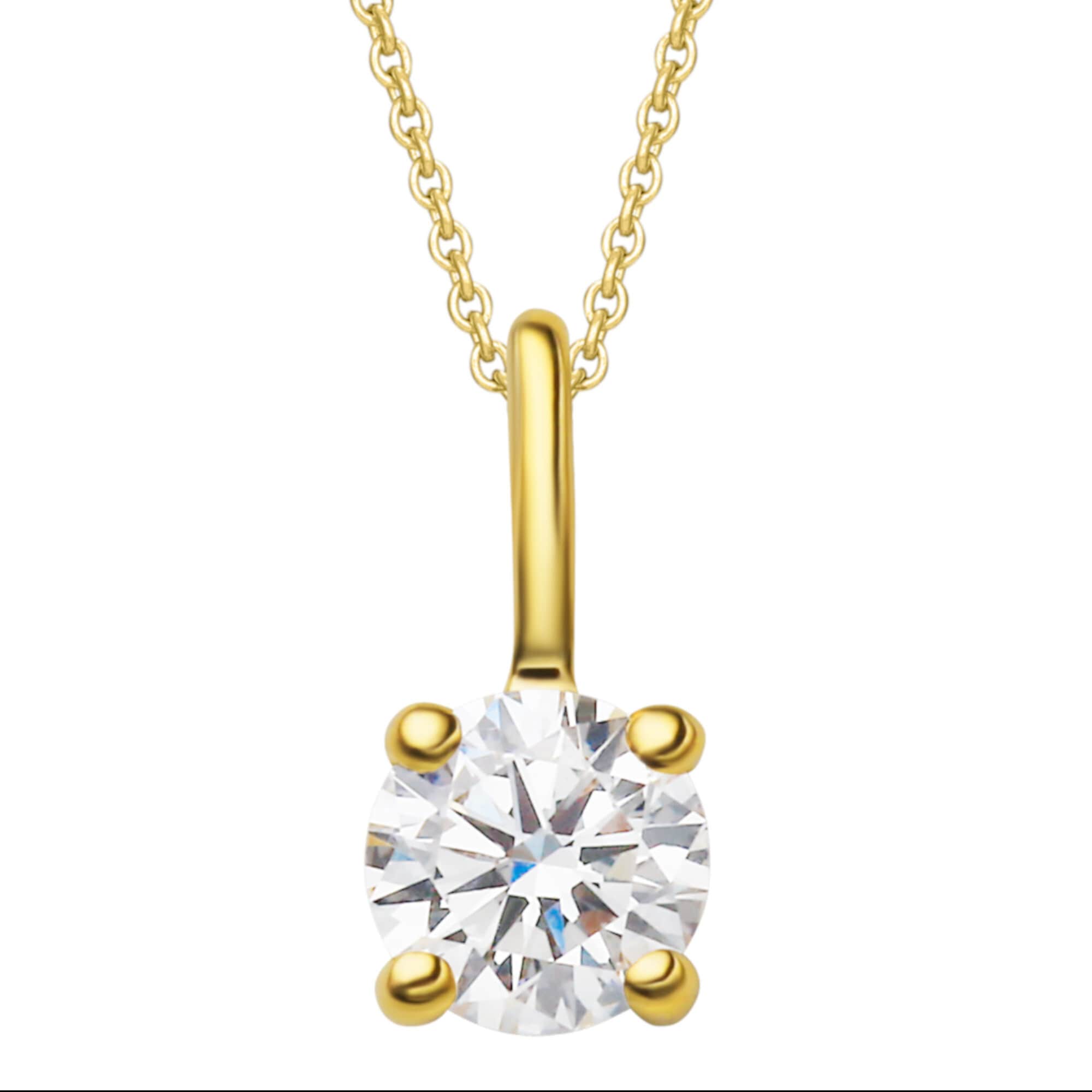 ct Gelbgold«, Schmuckset 585 ELEMENT online ONE Brillant mit Set aus verstellbarer Diamant Halskette | kaufen walking - I\'m Anhänger mit »0,10 Kette Anhänger