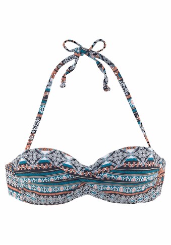 LASCANA Bandeau-Bikini-Top »Marrakesh«, mit angesagtem Print kaufen