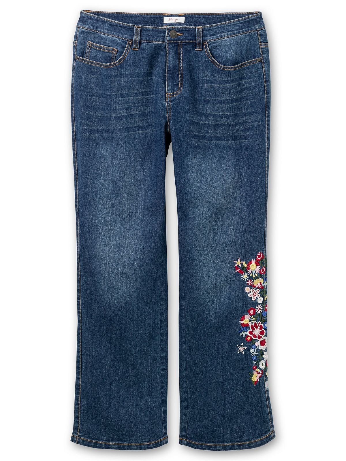 sheego by Joe Browns Bootcut-Jeans »Große Größen«, mit Blumenstickerei  seitlich am Bein kaufen
