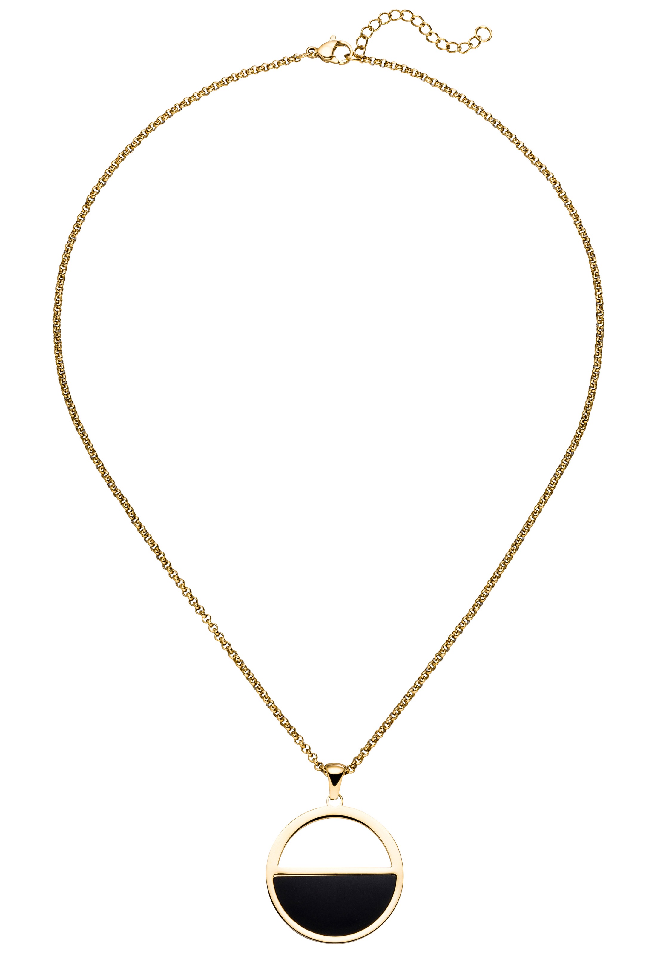 JOBO Kette mit Anhänger, Edelstahl gelbgoldfarben beschichtet 45,5 cm kaufen