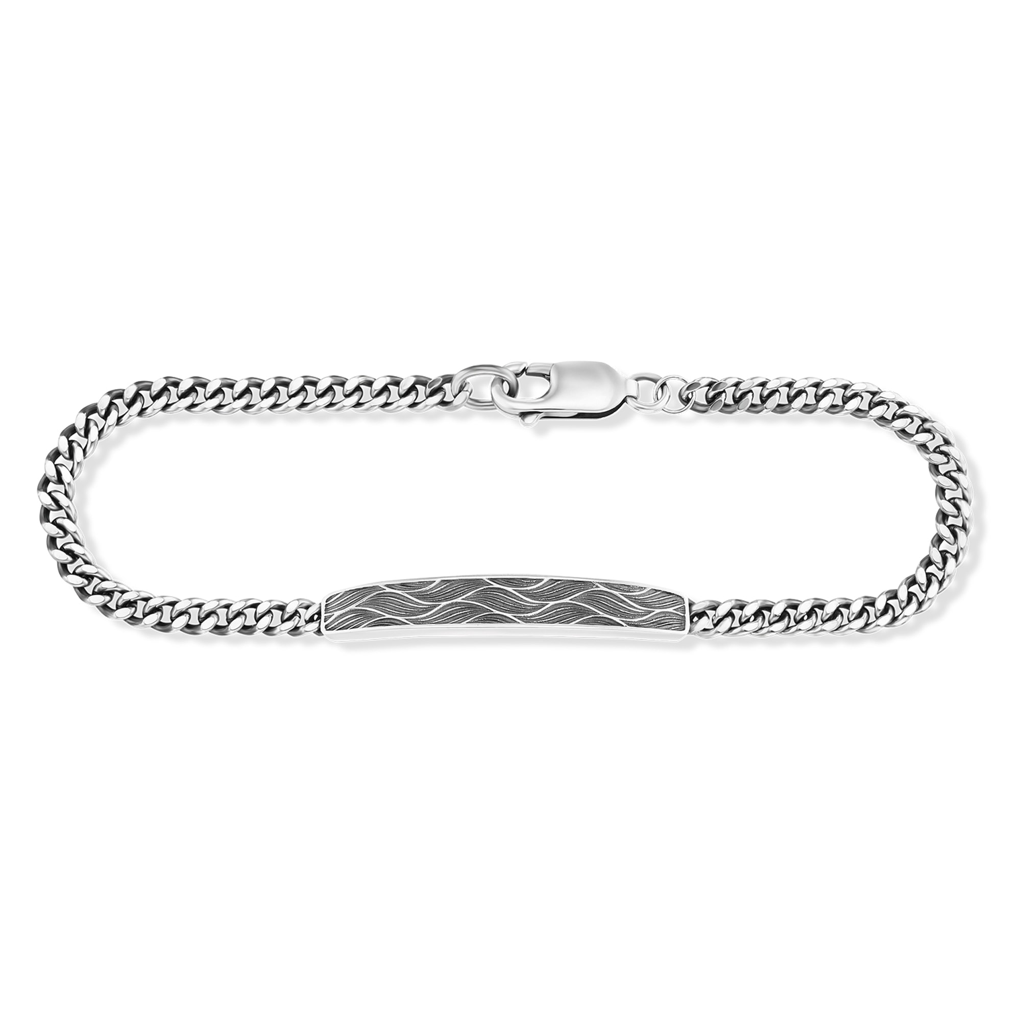 CAÏ Armband »925/- Sterling Silber oxidiert Wellen 19cm« bestellen | I\'m  walking