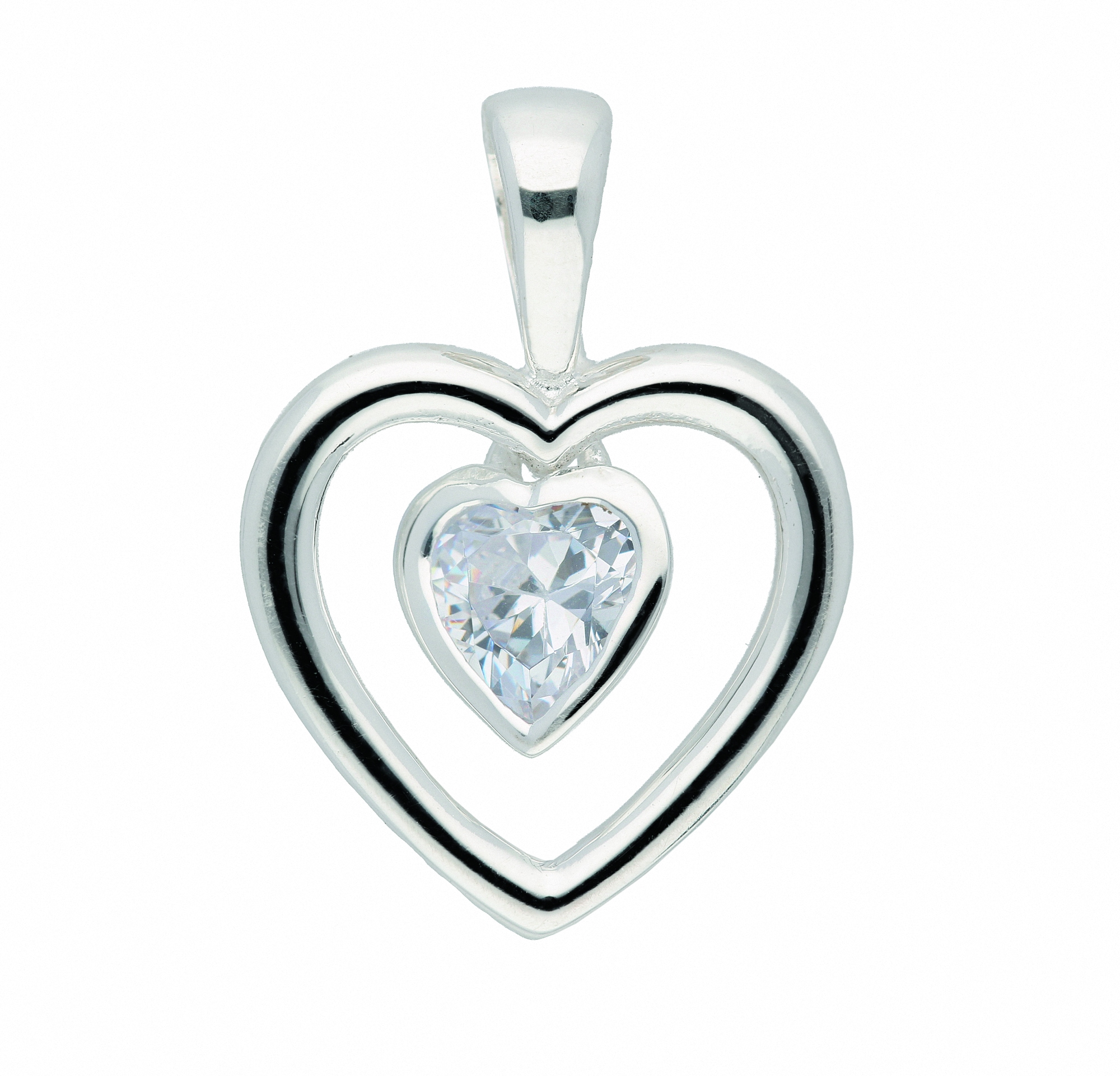 Adelia´s Kette mit Anhänger Silber kaufen Herz Zirkonia«, mit I\'m - Anhänger Schmuckset Halskette mit »925 Set walking 