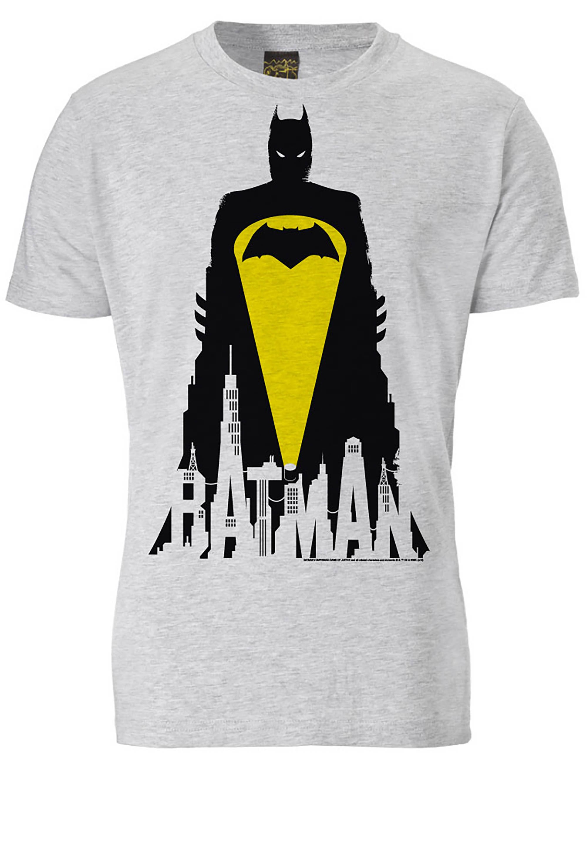 LOGOSHIRT T-Shirt »Batman - mit kaufen Skyline«, Superhelden-Print