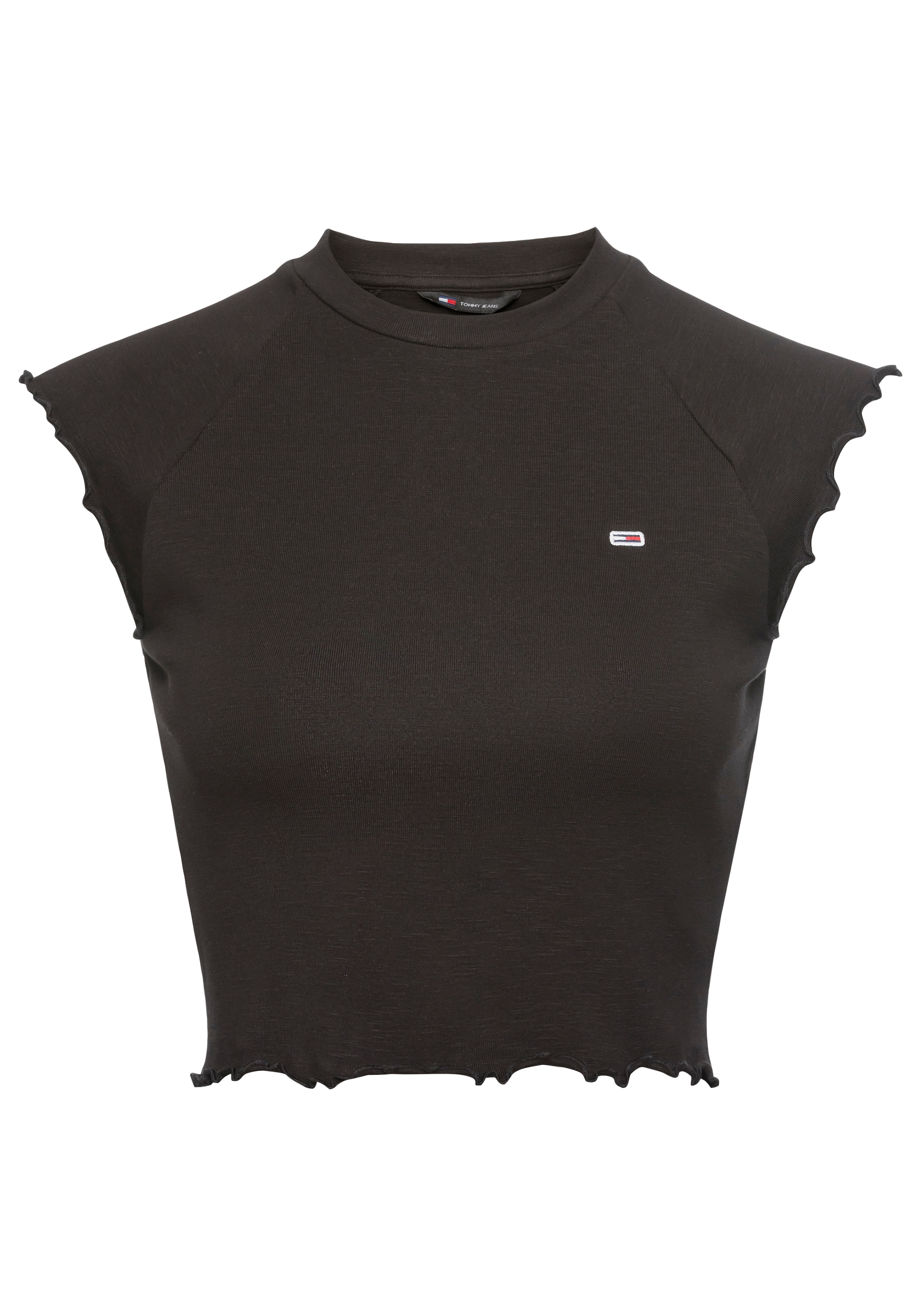 Tommy Jeans T-Shirt »TJW SLIM CRP BABYLOCK RIB TEE«, mit gewelltem  Abschlüssen am Ärmel & Saum | I'm walking