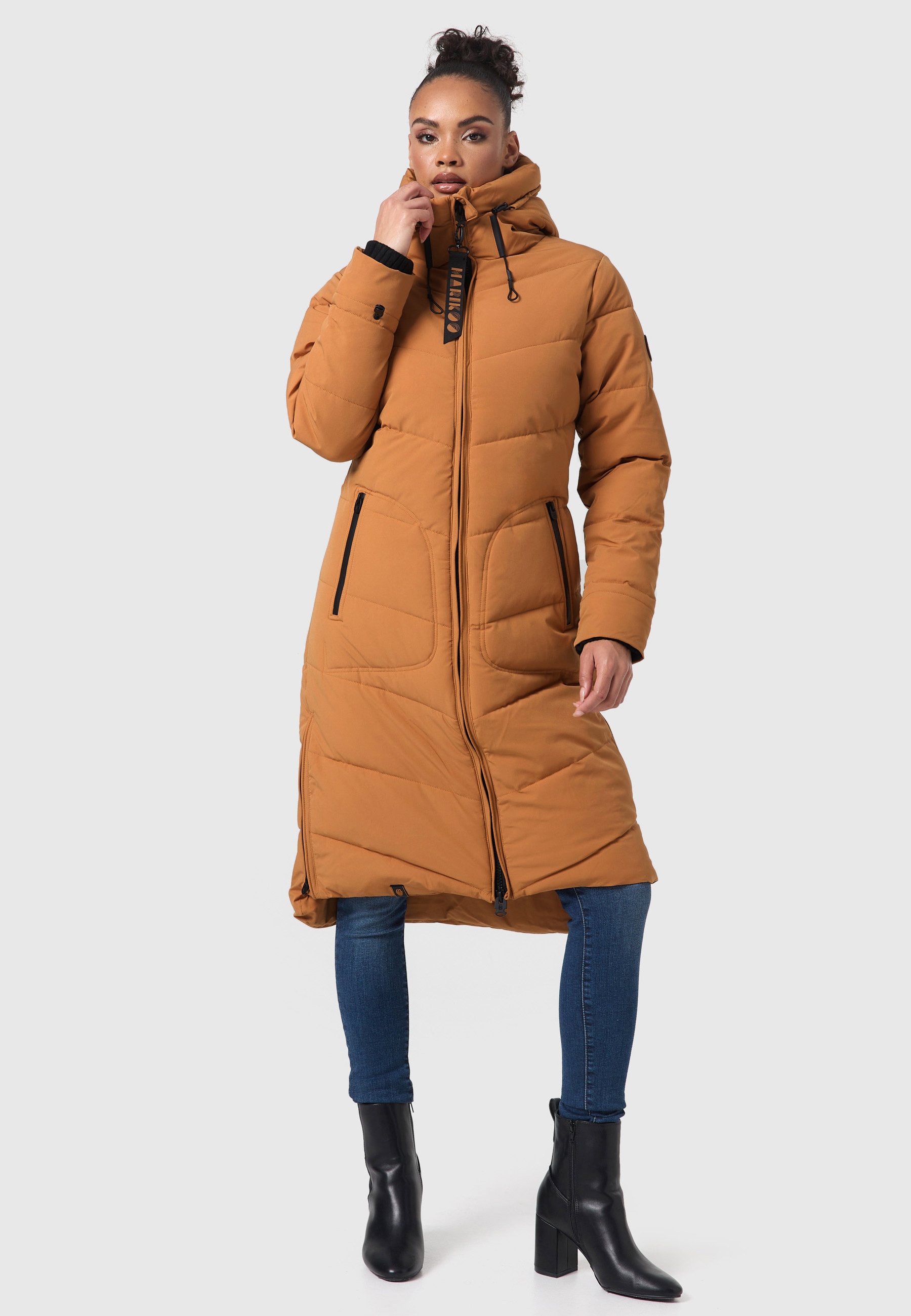 Marikoo Winterjacke »Benikoo«, langer Winter Mantel gesteppt online kaufen  | I\'m walking