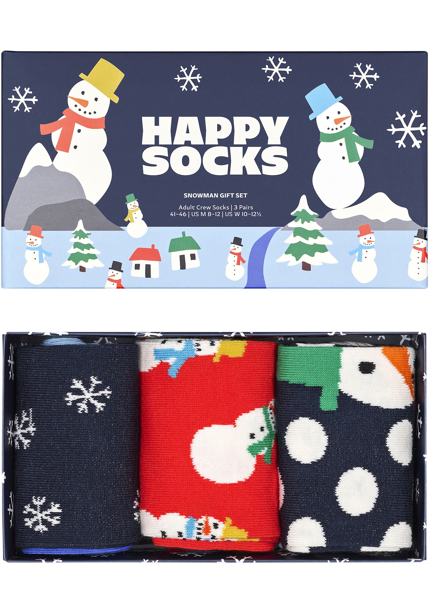 Snowman Paar), I\'m Happy | (3 Gift walking Socken, Box Socks online kaufen