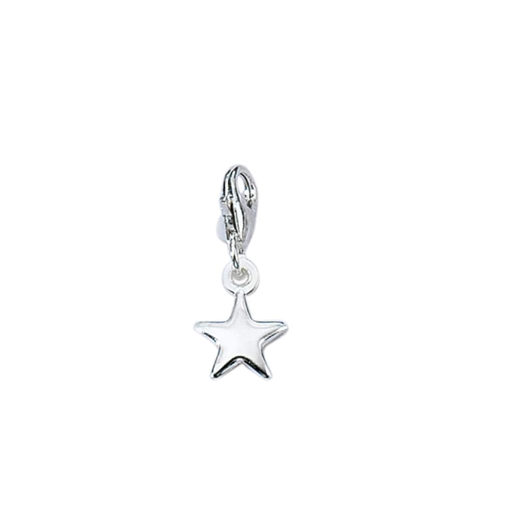 Adelia´s Charm-Einhänger 925 Silber Charms Anhänger Stern Silberschmuck für  Damen