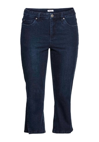 Sheego Bootcut-Jeans »Jeans«, in 7/8-Länge mit hoch geschlitztem Saum kaufen