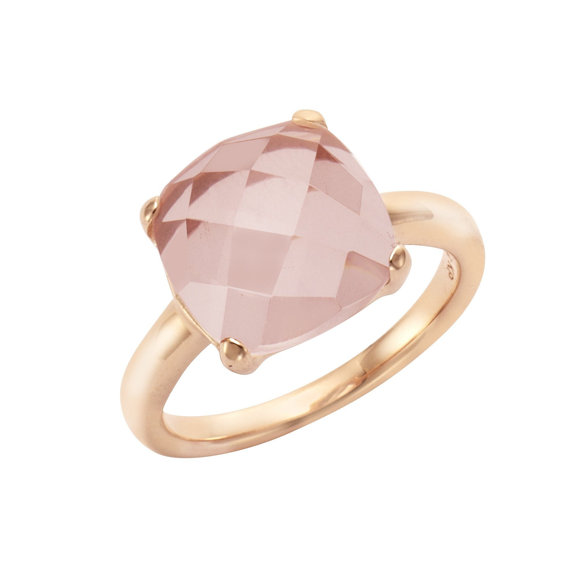 Jamelli Fingerring »925 Silber rosé vergoldet mit Rosenquarz« kaufen