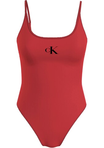 Calvin Klein Swimwear Badeanzug »SCOOP BACK ONE PIECE«, mit Calvin Klein Markenlabel kaufen