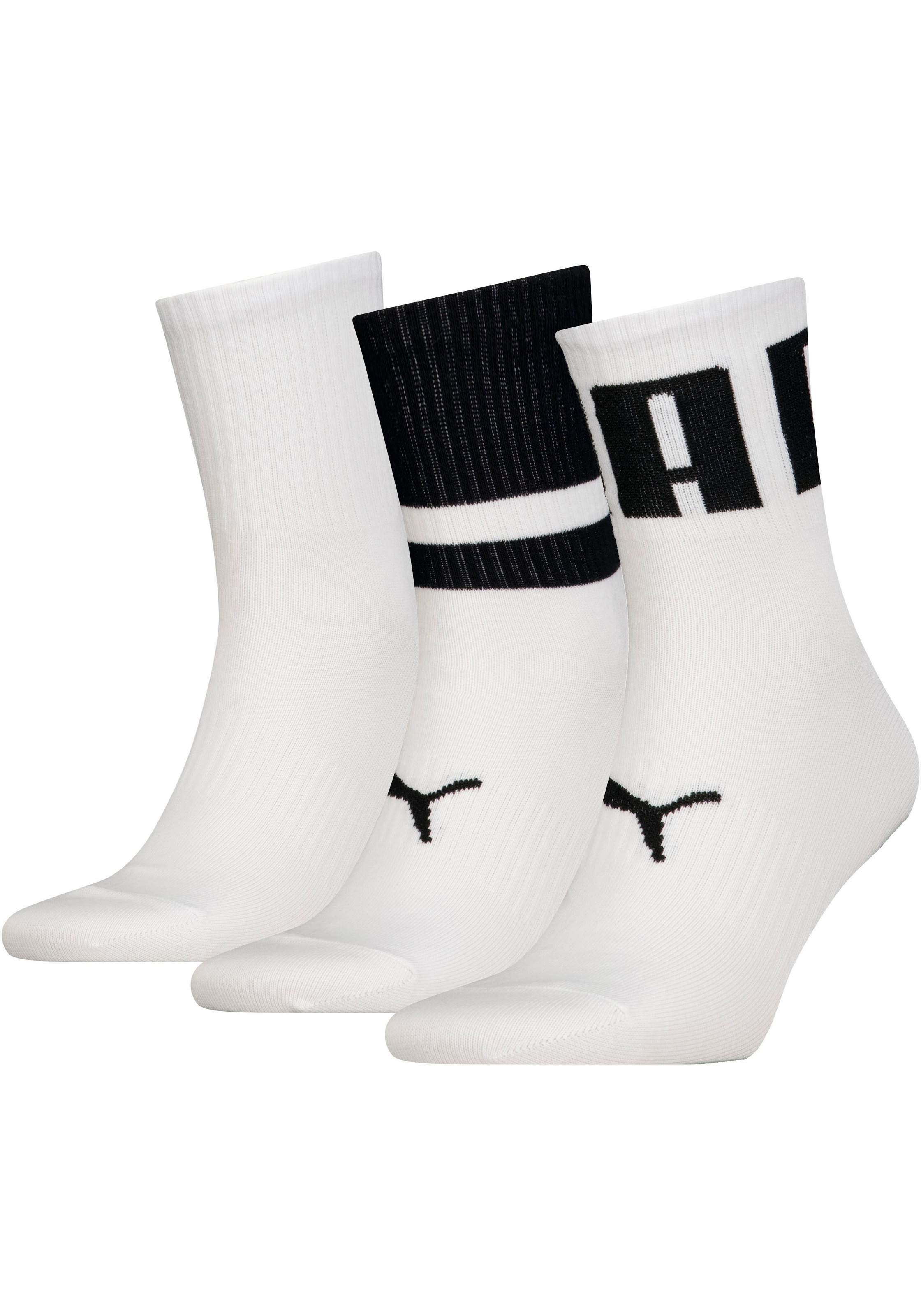 I\'m Short-Socks LOGO PUMA »Unisex | PUMA (Packung, BIG UNISEX SHORT Paar), Socken online walking 3 CREW«, kaufen