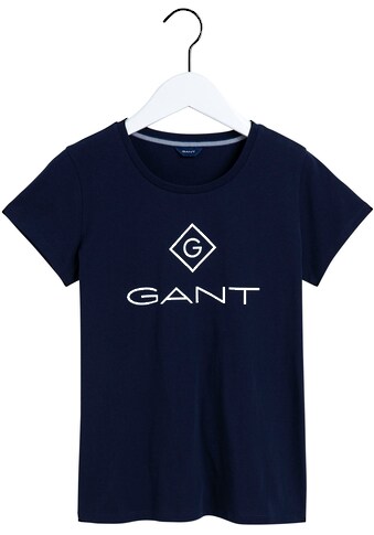 Gant T-Shirt, mit kontrastfarbenem Logodruck kaufen