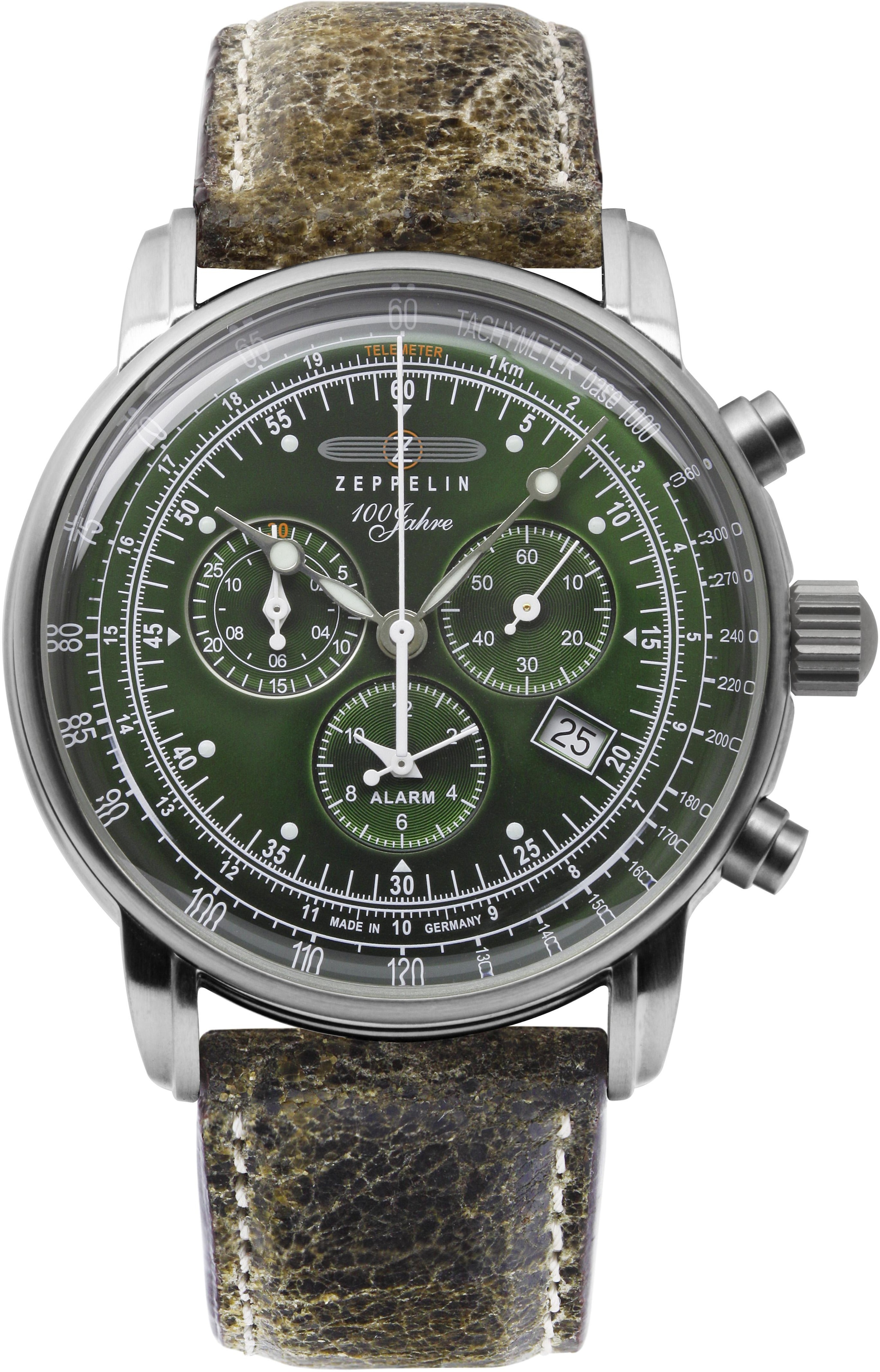 ZEPPELIN Chronograph 100 Jahre Zeppelin 8680-4 Made in Germany