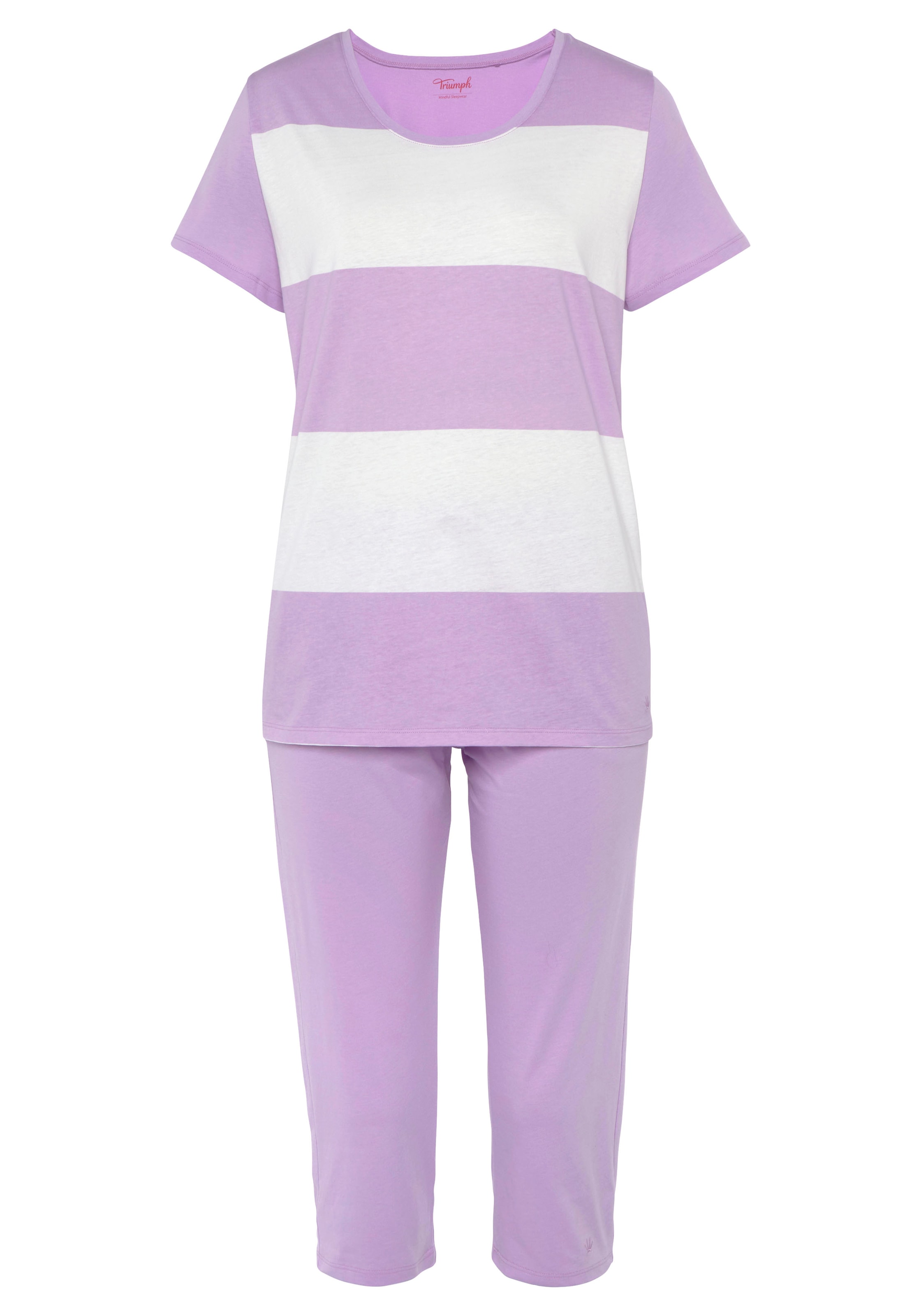 Triumph Schlafanzug, (Set, tlg.), auf Capri-Pyjama 2 Wäsche Rechnung bestellen Baumwolle & reiner aus