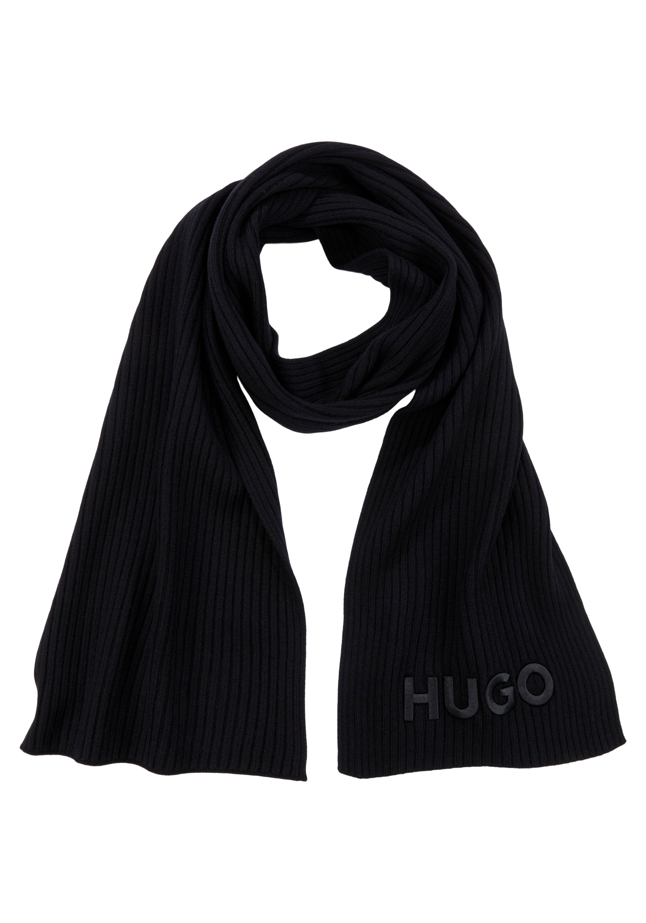 mit I\'m walking »Zunio-1«, | bestellen Schal HUGO-Logoschriftzug HUGO