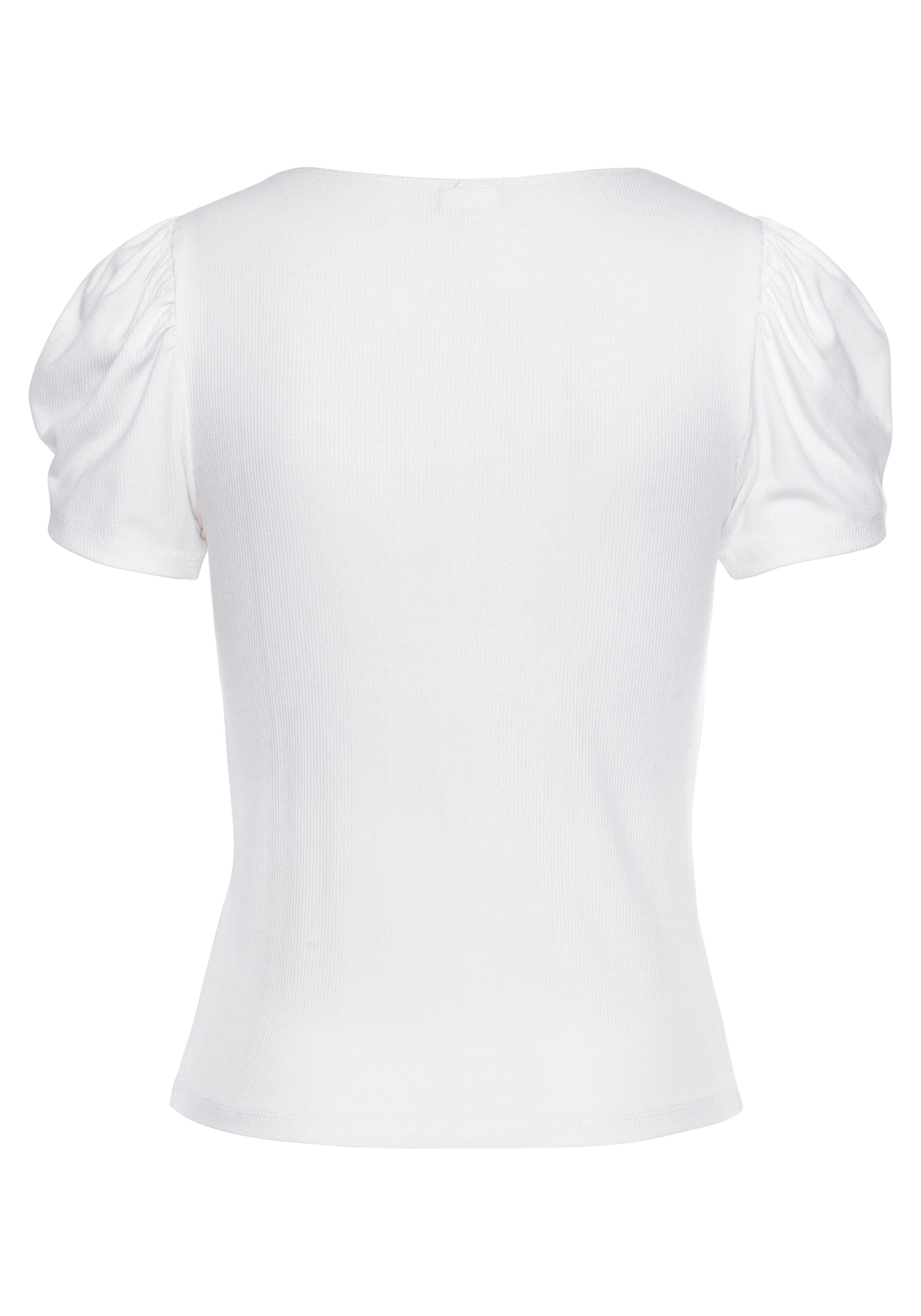 LASCANA Kurzarmshirt, aus gerippter Ware kaufen