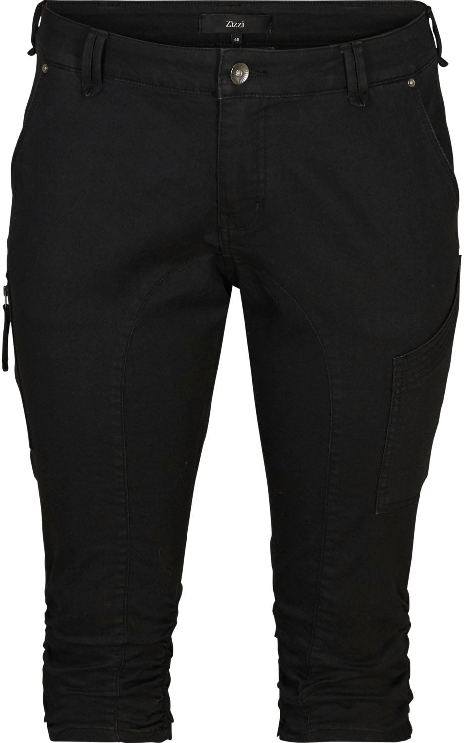 Zizzi Caprijeans, mit Gummizug-Raffung am Beinabschluß kaufen