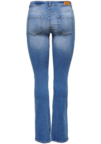Only Bootcut-Jeans »ONLHUSH LIFE MID FLARED SLIT DNM AZ921«, mit Destroyed Details kaufen