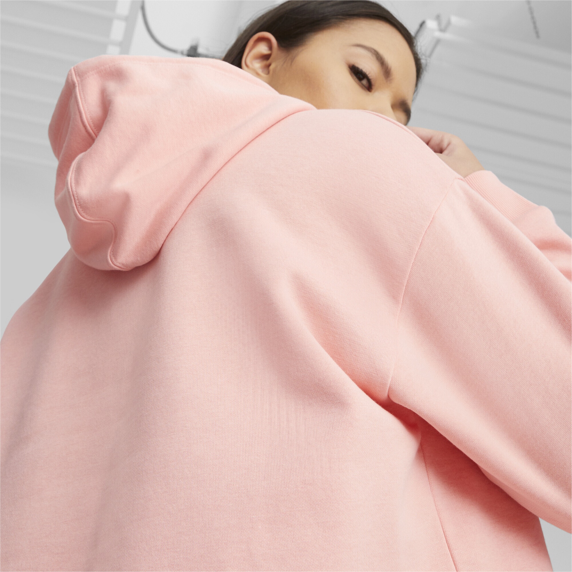 Damen« Logo »Essentials+ Cropped Sweatshirt Hoodie bestellen PUMA