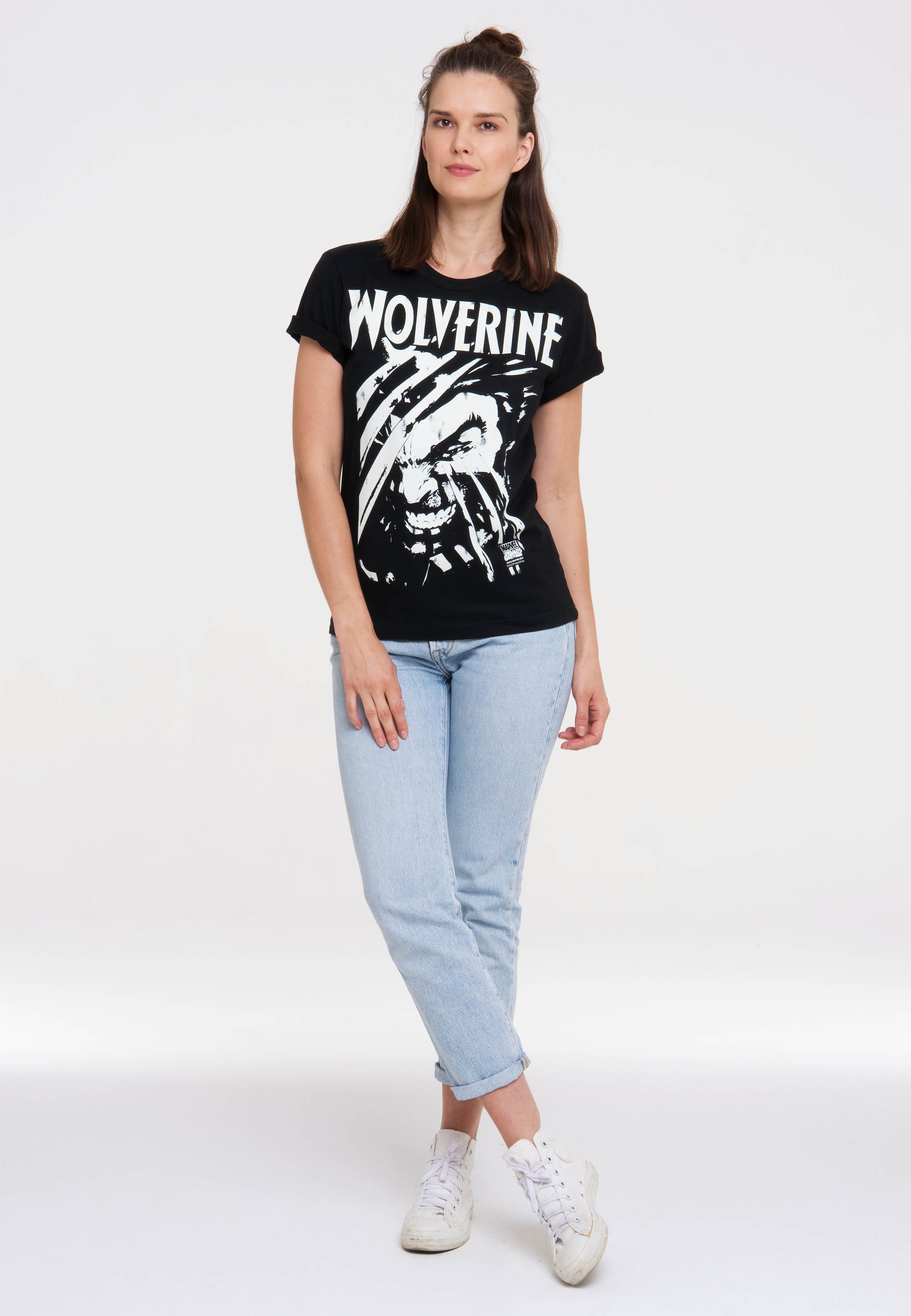 T-Shirt mit Print Wolverine«, Comics LOGOSHIRT lizenziertem »Marvel bestellen -