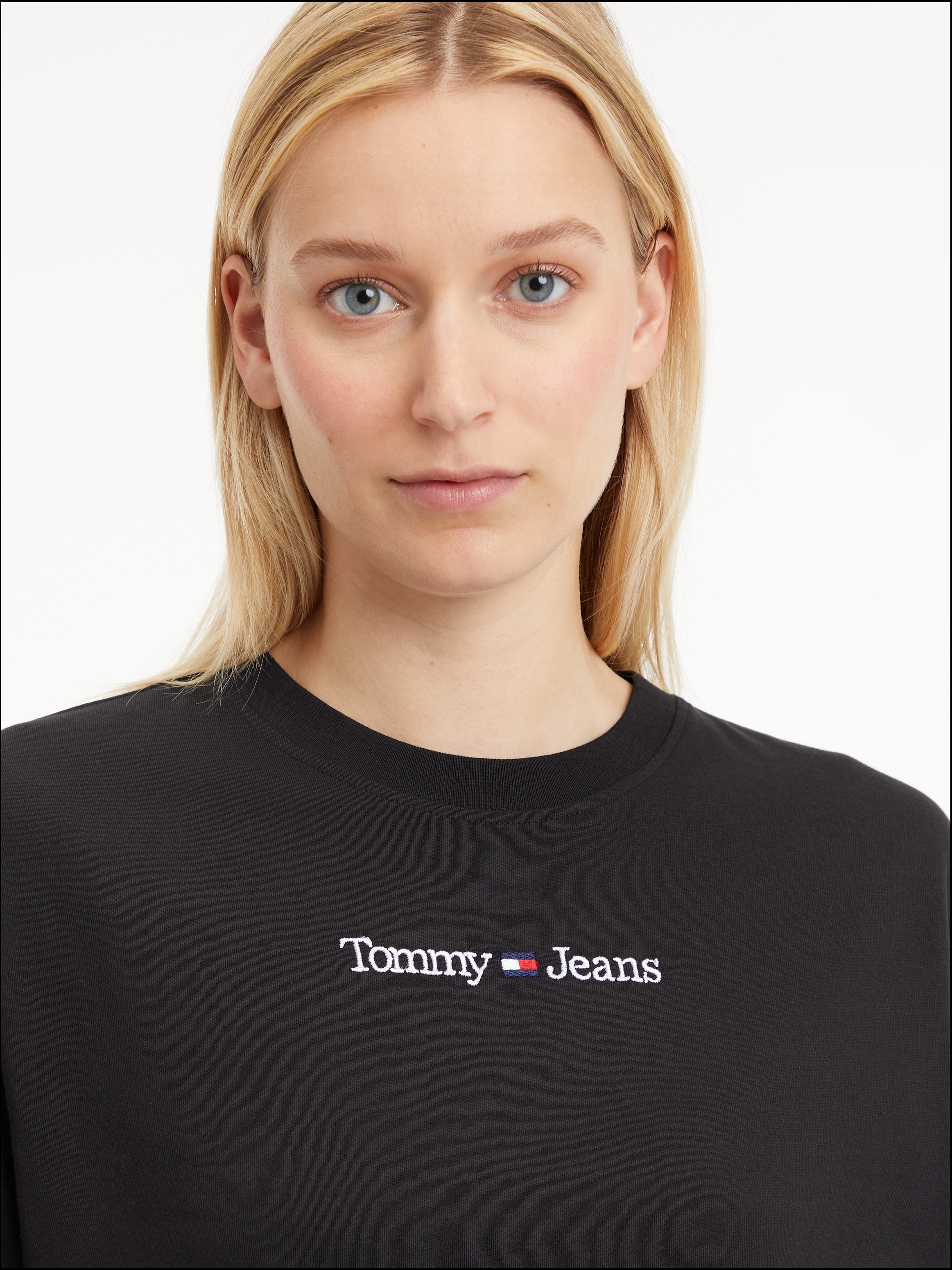 LINEAR Logoschriftzug »TJW SERIF Tommy Jeans mit Kurzarmshirt shoppen CLS Linear Tommy TEE«, Jeans