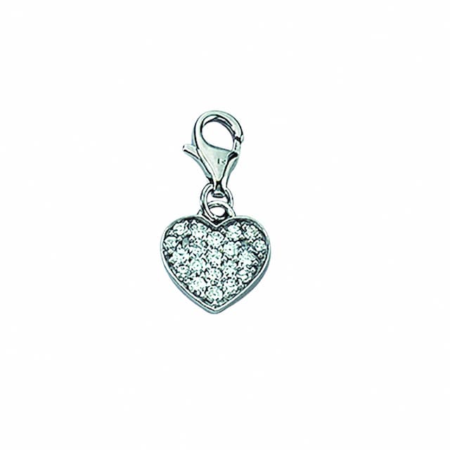Adelia´s Kette ohne Anhänger »925 Silber Charms Anhänger Herz mit  Zirkonia«, Schmuckset - Set mit Halskette kaufen | I'm walking