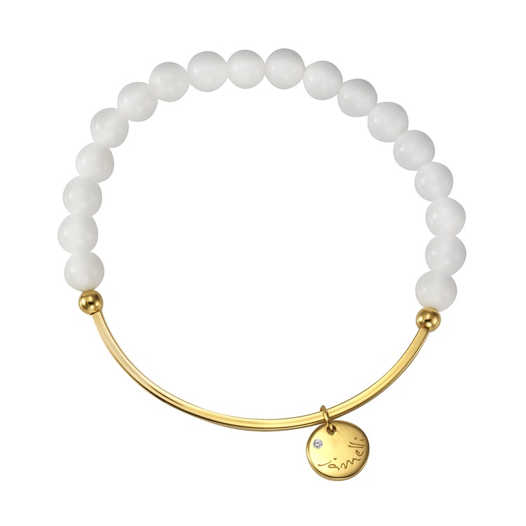 Armband »925/- Sterling Silber Achat weiß«