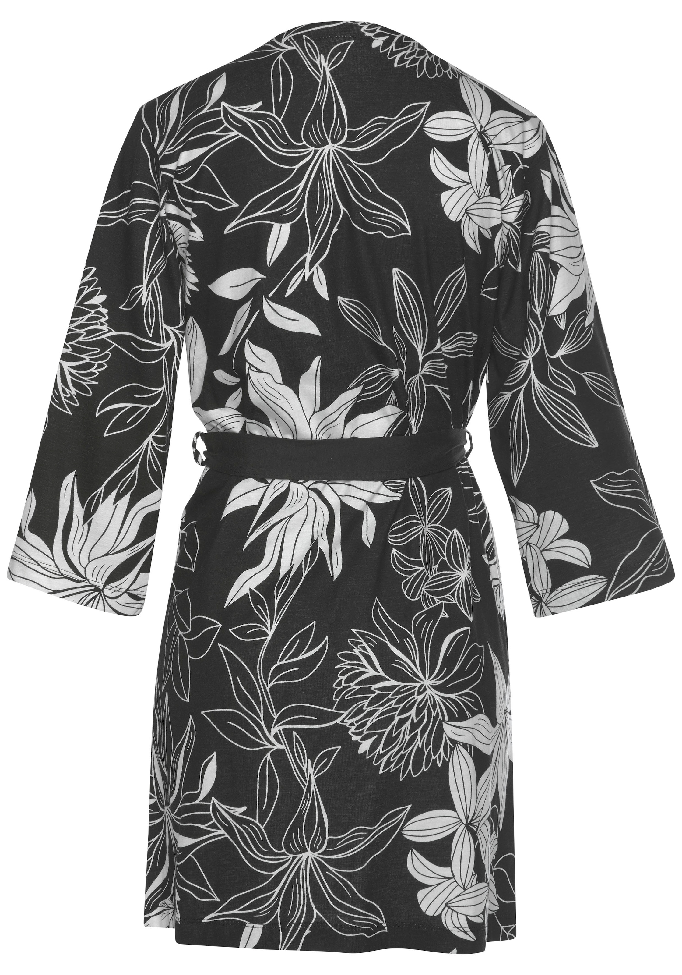 LASCANA Kimono, mit floralem Rechnung auf bestellen Druck Wäsche 